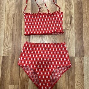 Reformation high waisted swimsuit size small